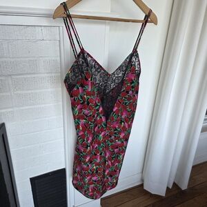 Vintage Victoria's Secret Gold Lable Floral Nightie Womens Size Medium